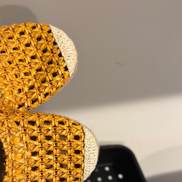 Vibrant Yellow Espadrille Wedges - Picture 8 of 12